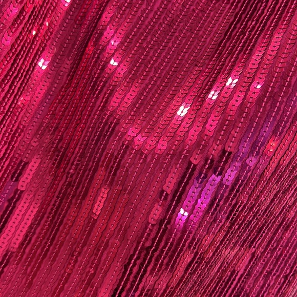 HOT PINK SEQUINS DRESS - Picture 3 of 4